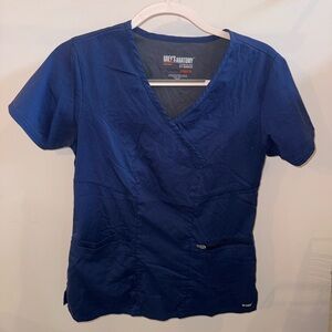 Grey's Anatomy Navy Scrub Top